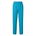 Women Scrub Pants Straight Leg Pull-on Pant Elastic Waist Stretchy Bottoms Nursing Work Trousers with Pocket