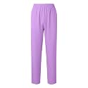 Women Scrub Pants Straight Leg Pull-on Pant Elastic Waist Stretchy Bottoms Nursing Work Trousers with Pocket
