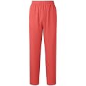 Women Scrub Pants Straight Leg Pull-on Pant Elastic Waist Stretchy Bottoms Nursing Work Trousers with Pocket