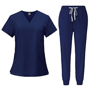Women Scrubs Sets Vneck Short Sleeve Scrub