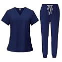 Women Scrubs Sets Vneck Short Sleeve Scrub