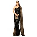 Women Sequin Saree with Designer Border Elegant