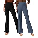 Women Solid Flared Trousers Pack of 2