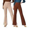 Women Solid Flared Trousers Pack of 2