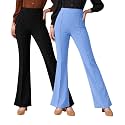 Women Solid Flared Trousers Pack of 2