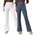 Women Solid Flared Trousers Pack of 2