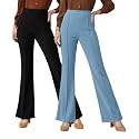 Women Solid Flared Trousers Pack of 2