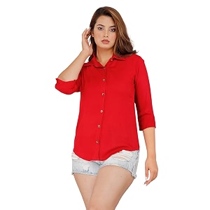Women Solid Shirt for Office Casual