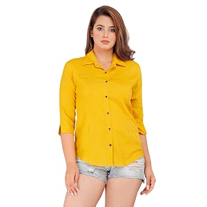 Women Solid Shirt for Office Casual