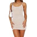 Naileksi Women Spaghetti Strap Glitter Knit Bodycon