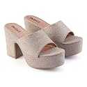 IKAGI Women Stylish Block Heels Sandal Trendy