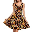 Women Stylish Tank Dresses Sleeveless Round Neck Midi Casual Dress with Pocket for Summer