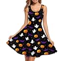 Women Stylish Tank Dresses Sleeveless Round Neck Midi Casual Dress with Pocket for Summer