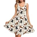 Women Stylish Tank Dresses Sleeveless Round Neck Midi Casual Dress with Pocket for Summer
