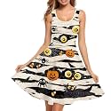 Women Stylish Tank Dresses Sleeveless Round Neck Midi Casual Dress with Pocket for Summer