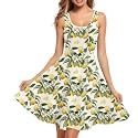 Women Stylish Tank Dresses Sleeveless Round Neck Midi Casual Dress with Pocket for Summer