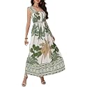 Women Summer Boho Maxi Dress Casual Hawaiian