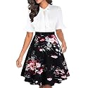 Women Summer Floral Ruffle Sleeve Wear to Work Church Wedding Guest Party Dresses