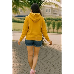 Women Sweatshirt with Hoodies Hooded Neck Regular