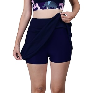 women swim skirts swimsuit high waist swimming skorts with shorts bikini bottoms bathing suit bottoms