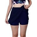 Women Swim Skirts Swimsuit High Waist Swimming Skorts with Shorts Bikini Bottoms Bathing Suit Bottoms