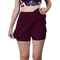 Women Swim Skirts Swimsuit High Waist Swimming Skorts with Shorts Bikini Bottoms Bathing Suit Bottoms