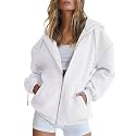 Women Teen Girls Hoodies Fall Long Sleeve Jacket Cute Zip up Hoodie Oversized Y2k Sweatshirts Pockets