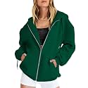 Women Teen Girls Hoodies Fall Long Sleeve Jacket Cute Zip up Hoodie Oversized Y2k Sweatshirts Pockets