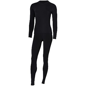 women thermal underwear long johns set with fleece lined ultra soft base layer cold weather top bottom