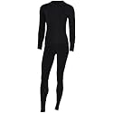 Women Thermal Underwear Long Johns Set with Fleece Lined Ultra Soft Base Layer Cold Weather Top Bottom