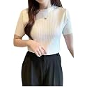 Women Trendy High Neck Top Half Sleeves