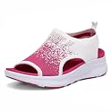 Women Walking Sandals Arch Support Orthotic Comfortable Plantar Fasciitis Non-slip Casual Open Toe Sport Sandals for Athletic Summer Beach