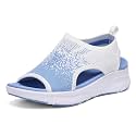 Women Walking Sandals Arch Support Orthotic Comfortable Plantar Fasciitis Non-slip Casual Open Toe Sport Sandals for Athletic Summer Beach