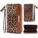 Coco Rossi Leopard Wallets for Women RFID Blocking Credit Card Holder