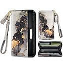 Coco Rossi Wallet for Women RFID Blocking Zipper Around Credit Card Holder