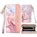 Coco Rossi Wallet for Women RFID Blocking Zipper Around Credit Card Holder