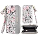 Coco Rossi Wallet for Women RFID Blocking Zipper Around Credit Card Holder