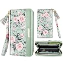 Coco Rossi Wallet for Women RFID Blocking Zipper Around Credit Card Holder