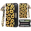 Coco Rossi Sunflower Wallets for Women RFID Blocking Credit Card Holder