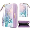 Coco Rossi Wallet for Women RFID Blocking Zipper Around Credit Card Holder