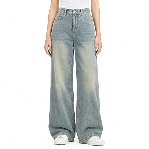 Women Wide Leg Baggy Jeans High Waist