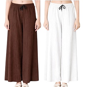 Women Wide Leg Palazzo Pants Combo Pack