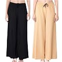 Women Wide Leg Palazzo Pants Combo Pack
