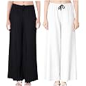 Women Wide Leg Palazzo Pants Combo Pack