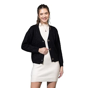Women Woolen V Neck Casual Wear Stylish