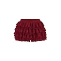 Women Y2K Lace Multi-Layered Bloomers Lolita Ruffle Shorts Cute Mini Skirt