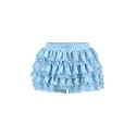 Women Y2K Lace Multi-Layered Bloomers Lolita Ruffle Shorts Cute Mini Skirt
