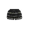 Women Y2K Lace Multi-Layered Bloomers Lolita Ruffle Shorts Cute Mini Skirt