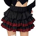 Women Y2k Lolita Bloomers Gothic Ruffle Shorts Layered Pumpkin Bottoms