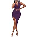 Womens 2 Piece Outfits Sexy Club Outwear Night Out Crop Top and Bodycon Skirt Set Dresses